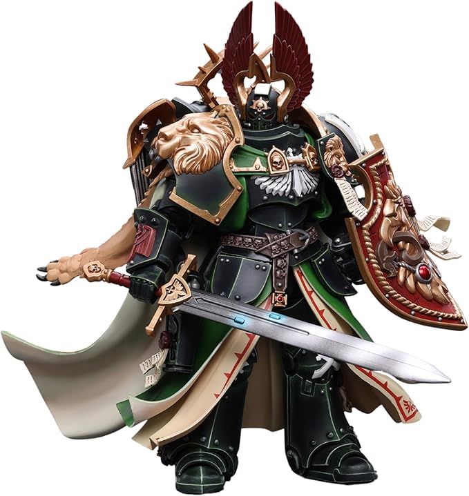 JOYTOY Warhammer 40,000 1/18 Action Figure 7.08-Inch Dark Angels Primarch Lion ElJonson Collection Model Christmas Birthday Gifts