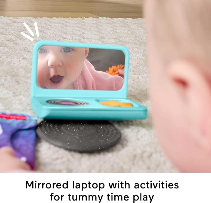 Fisher-Price Baby Toys Mini Me Moments DJ Set, 6-Piece Newborn Sensory Activities for Developmental Play Infants Ages 3+ Months
