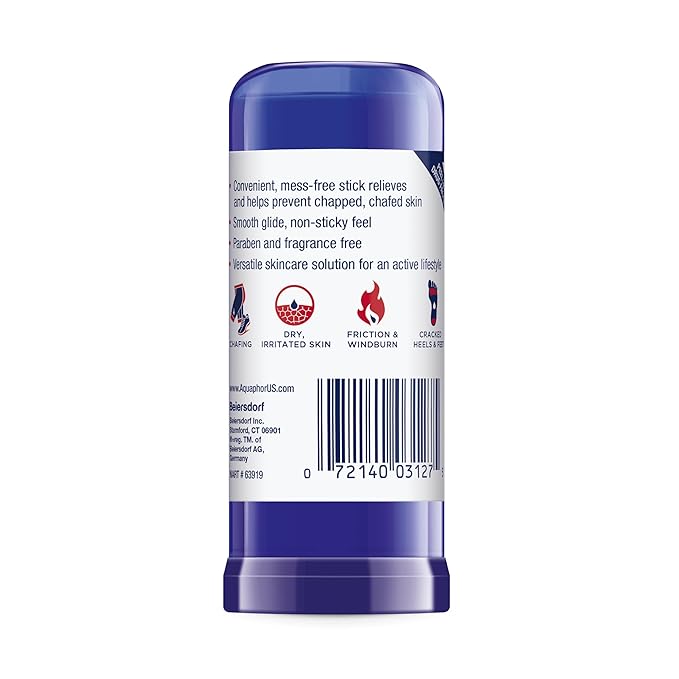 Aquaphor Healing Balm Stick, Skin Protectant with Avocado Oil and Shea Butter, 0.65 Oz Stick