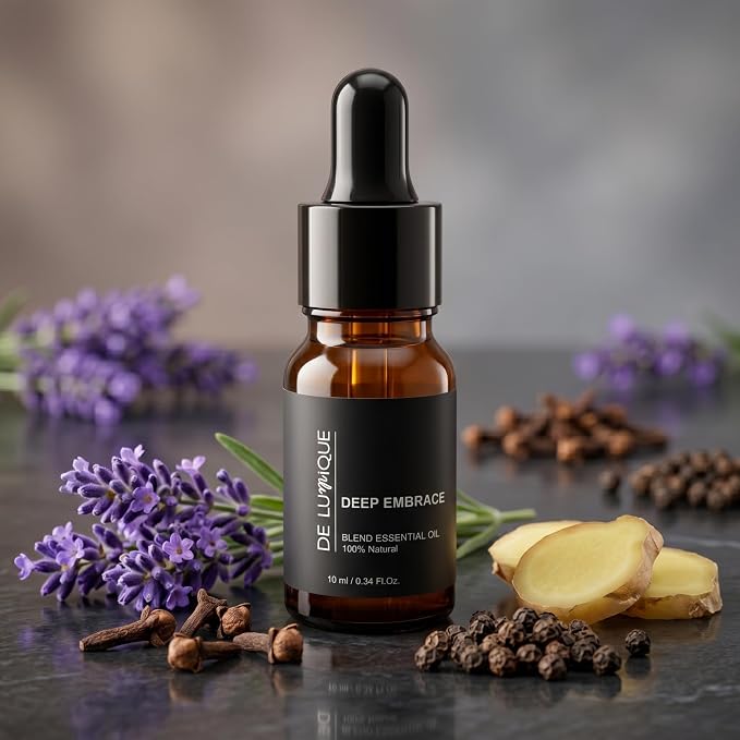 Calming Essential Oil Blend, 100% Natural Aromatherapy Grade, 10ml / 0.34 Fl Oz (DEEP Embrace)