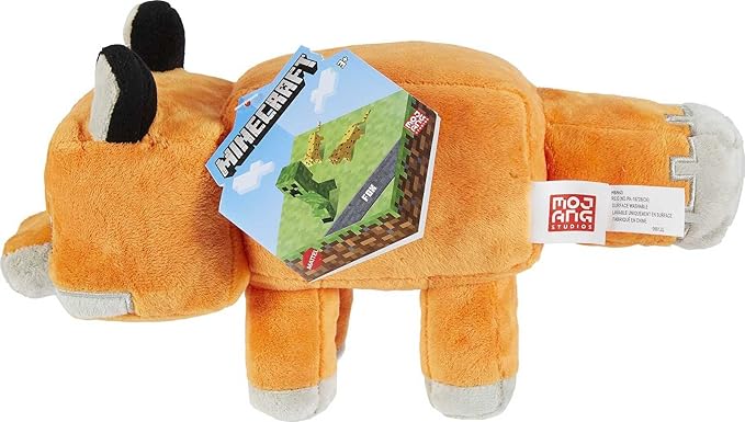 Mattel Minecraft Plush 8-in Character Dolls, Soft, Collectible Gift for Fans Age 3 and Older