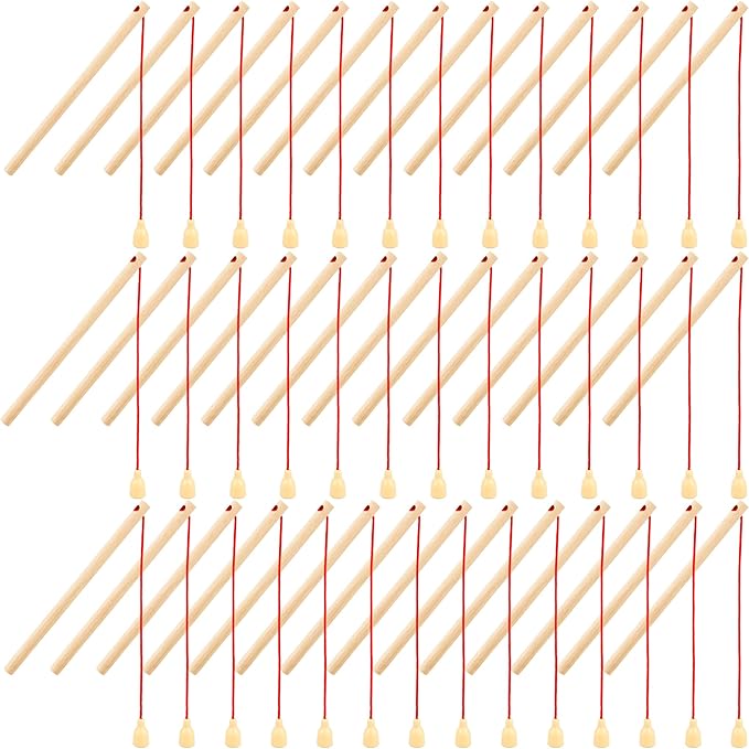 40 Pcs Magnetic Fishing Rod Wooden Magnetic Fishing Poles Mini Fishing Pole Toys for Preschool Girl Boy Pool Activity Accessory (Color Set 1)