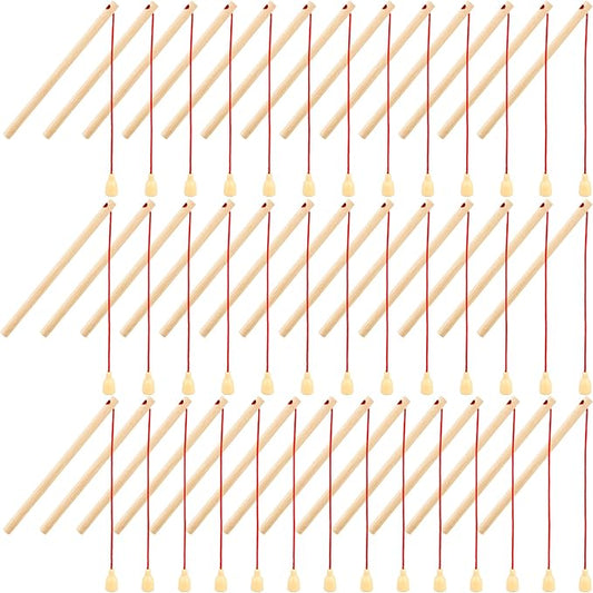 40 Pcs Magnetic Fishing Rod Wooden Magnetic Fishing Poles Mini Fishing Pole Toys for Preschool Girl Boy Pool Activity Accessory (Color Set 1)