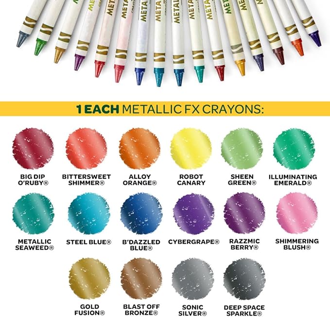 Crayola Ultimate Crayon Box Collection (152ct), Bulk Kids Crayon Caddy, Classic & Glitter Colors, Coloring Book Supplies, Gift for Kids, Ages 3, 4, 5