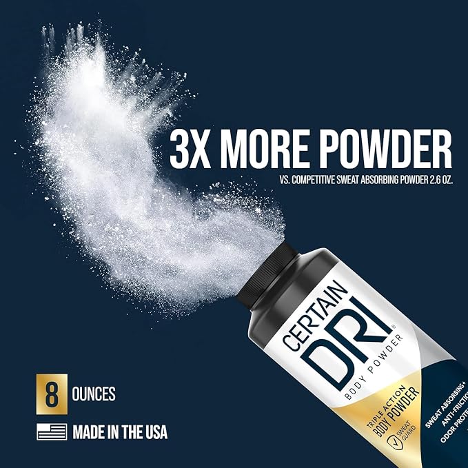Certain Dri Body Powder, 8 oz | Talc-Free