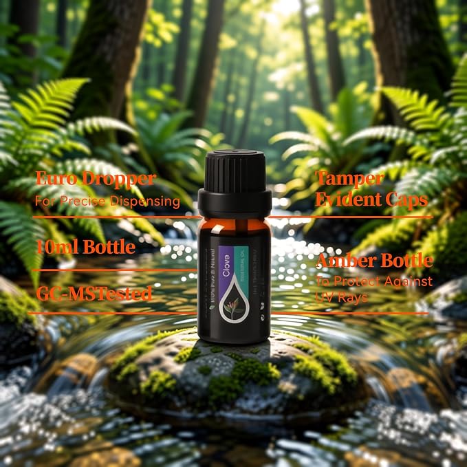 Essential Oils Set, 20 x 10ML Essential Oil Gift for Massage & Diffuser | Refreshing, Sleep, Cars & Home Products, Eucalyptus, Lavender, Peppermint, Tea Tree More Aromatherapy Oil