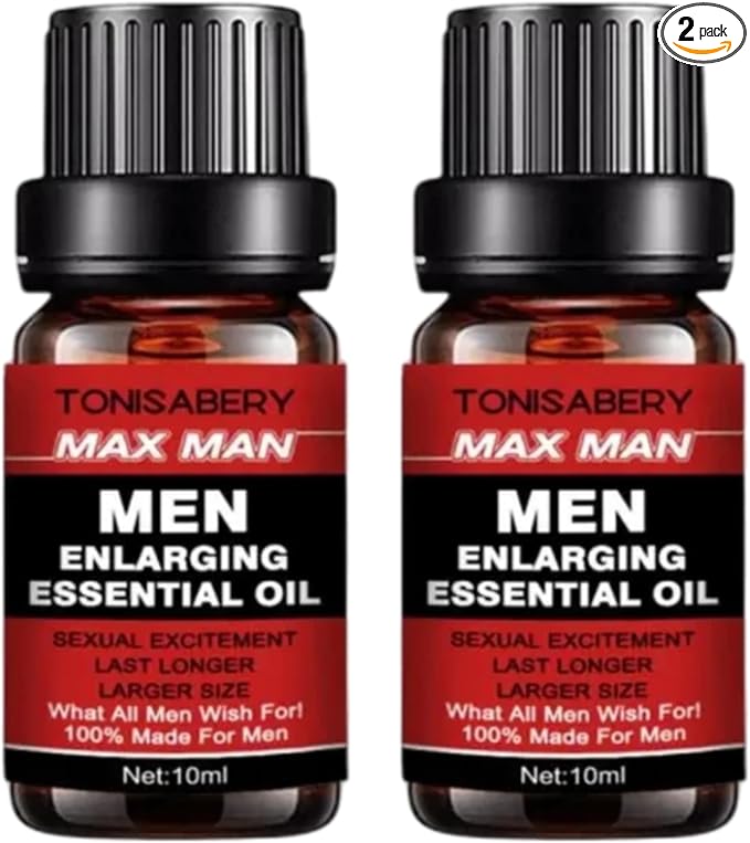 TONISABERY MAX Man ENLARGING Essential Oil ENLARGMENT Oil for Men Oil Enlarge 10ML (RED) (2)