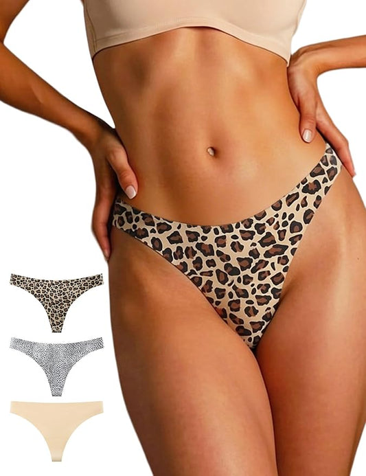 Seamless Thongs for Women G-string Thong No Line Workout Cotton Panty Liners Underwear Undies Fashion Clothing