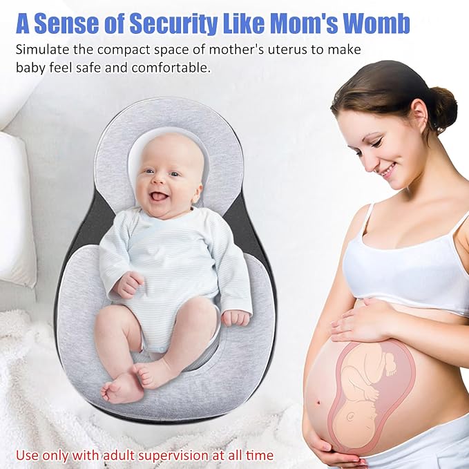 Baby Wedge Pillow for Newborn, Adjustable Wedge Baby Breastfeeding Lounger Perfect for Reducing Spit-Up