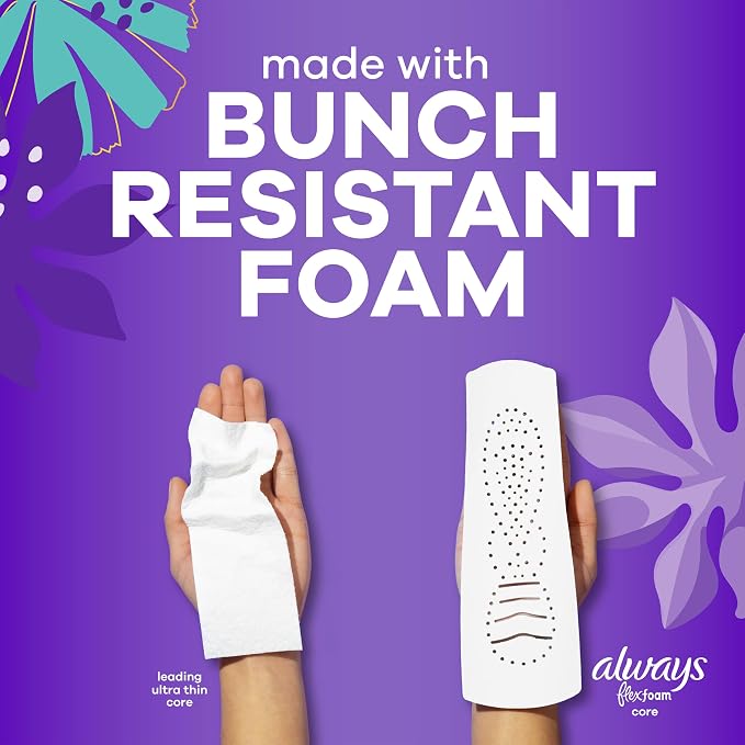 Always Radiant Teen Pads, Size 3, Extra Heavy, with Wings, Unscented, 60 Count (3 Packs of 20)