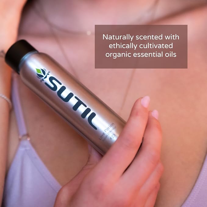SUTIL Love Potion #17 Massage Oil – Sensual Aphrodisiac Massage Oil for Couples – Non-Sticky Botanical Body Oil with Ylang Ylang, Jasmine & Ginger – Relaxing & Romantic Aromatherapy Massage Oil (4 Oz)