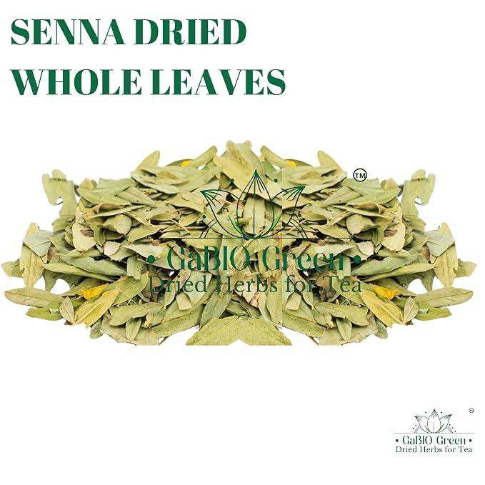Natural Senna Leaves Hoja Sen Dried Herbal Leaves, Senna Raw Leaf, Hoja Sen Cut & Sifted Herbs, Non-GMO, Gluten-Free, Senna Alexandrina in a Resealable Bag (4oz)