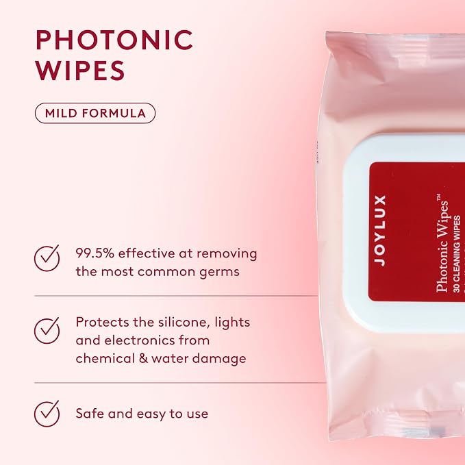 Joylux - vFit device, Photonic Gel & Wipes Set, Feminine Health Device for Women, Promotes Natural Hydration, For At-Home Wellness and Self-Care (3-Pack Set)