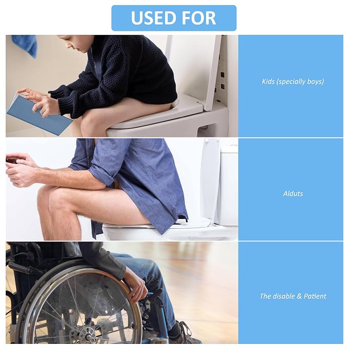 Universal Pee Deflector for Toilet Seat with Toilet lid Lifter, Toilet Splash Guard Prevents Kids and Adult from Peeing Splash Size 11.5 * 8.3” (1PC)