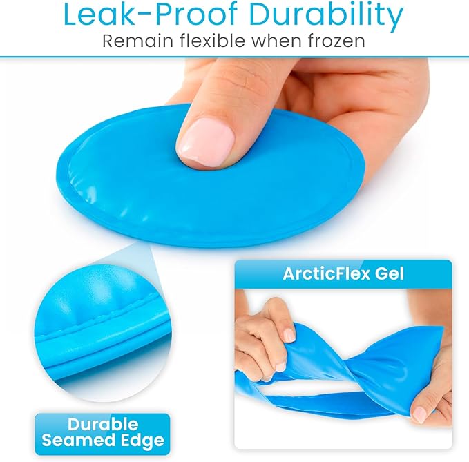 Arctic Flex Cold Eye Mask - Gel Ice Pack for Cool Sleeping, Dry Night Treatment - Reusable Hot Spa Therapy for Sleep, Skin Puffiness, Migraine
