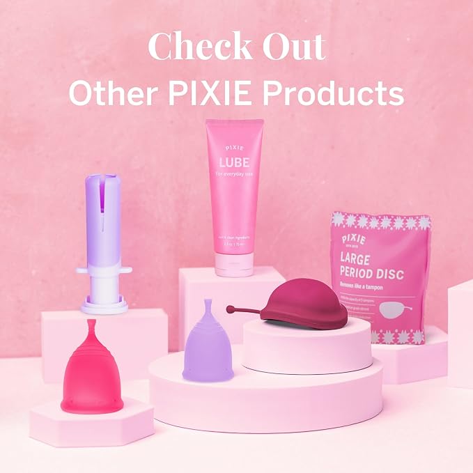 Pixie Cup Insertion Gel – Water-Based Glide for Menstrual Cups & Discs – Gentle, Fragrance-Free, Plant-Based, Silicone & Latex Compatible – TSA Approved 75 mL Tube