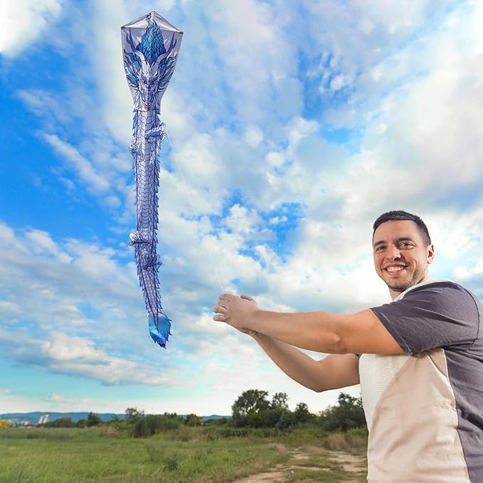 Kites for Kids and Adults, Easy to Fly for Beach, Single Line Kite Set for Beginners