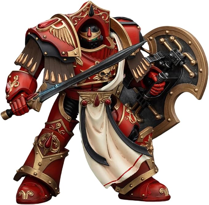 JOYTOY Warhammer The Horus Heresy 1/18 Action Figure Blood Angels Crimson Paladins Squad Crimson Paladin 2 Collection Model