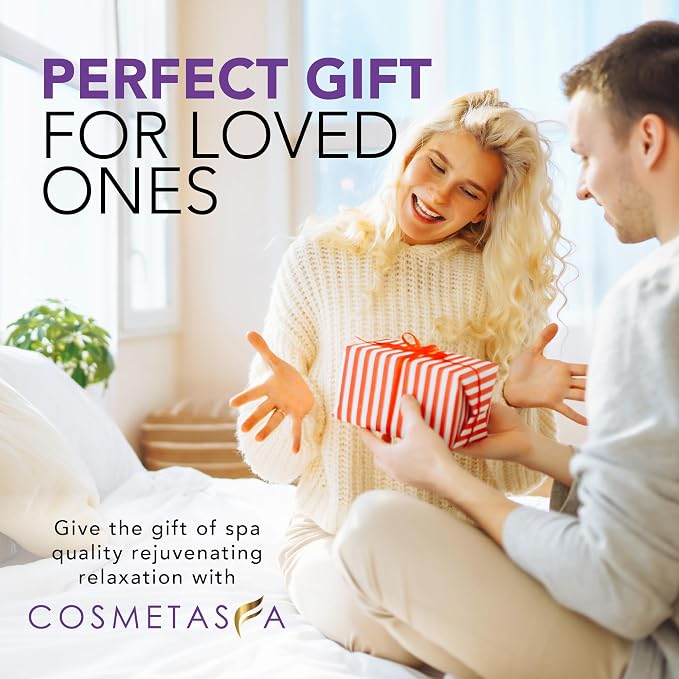 Cosmetasa Lavender Massage Oil for Massage Therapy with Hot Stones – Natural, Cruelty-Free & Spa Quality Skin Therapy Oil & Soothing Care – Lavender, Geranium & Grapeseed Oil (8.8 oz)