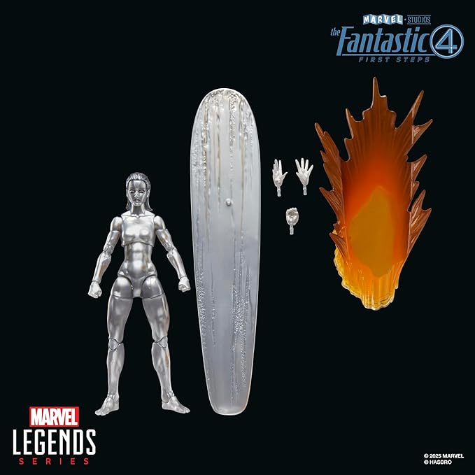 Marvel Legends Series Silver Surfer, The Fantastic Four: First Steps Movie Collectible 6 Inch Action Figure Toy