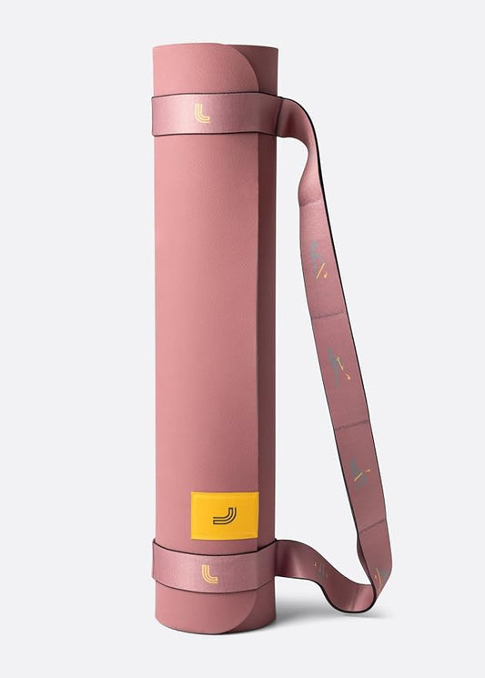 Lolë Pose Yoga Mat for Women with Strap Carrier – Non-Slip 5mm Thick