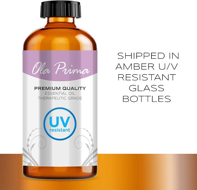 Ola Prima Ginger Essential Oil 8 fl oz – Therapeutic Grade Ginger Aromatherapy Oil