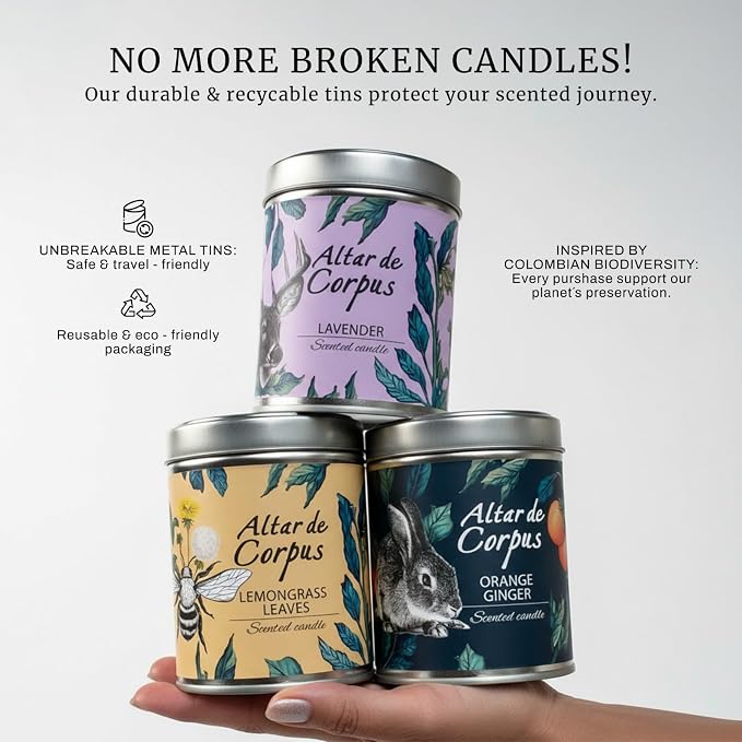 14 Oz Spring Candles for Home - Large Candle Lemon Verbena - Mothers Day Gifts - Luxury Candles for Men - Premium Soy Candle Blend - Bathroom Decor