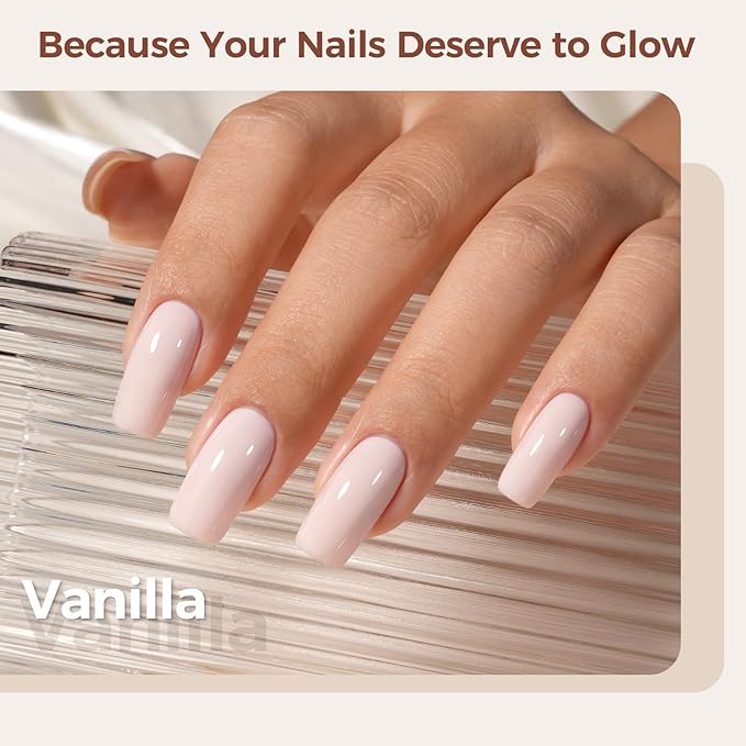 AILLSA Gel Nail Polish Nude Vanilla Tan Gel Polish Light Brown Neutral Jelly Gel Polish Natural Wheat Color Nails Soak Off U V Gel for Nail Salon at Home Fall Winter for Women 0.51 Fl Oz /GC14
