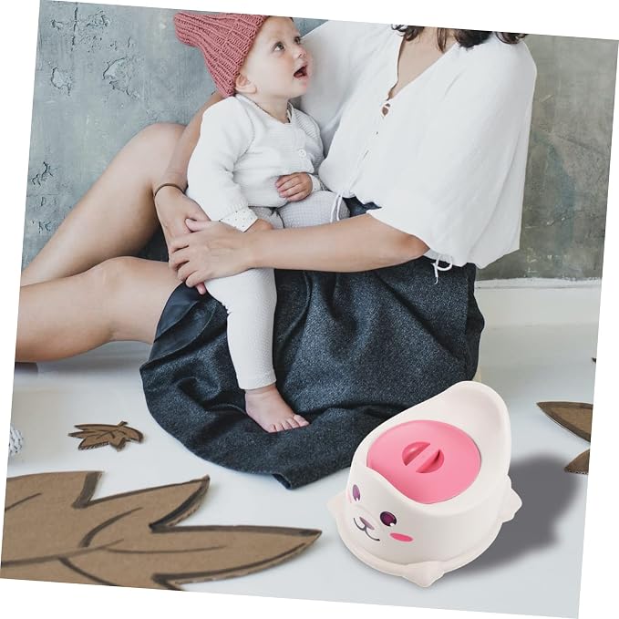 Baby Thicken Toilet Portable Potty for with Cover Lightweight Travel Training Toilet 11.81X10.23X7.48In Comfortable for Home Use