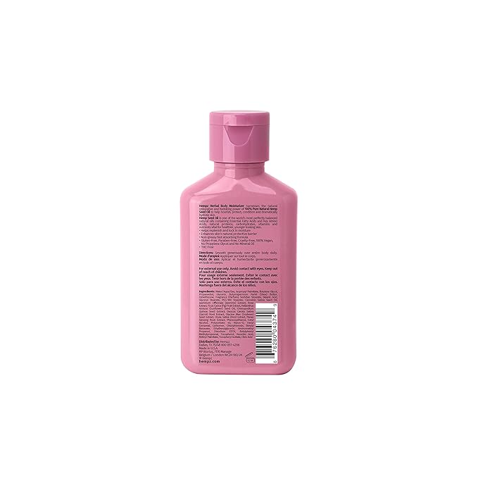 Hempz Mini Collagen-Infused Jasmine & Rose Body Moisturizer, 1 oz - Paraben-Free, Vegan, Cruelty-Free (Pack of 2)