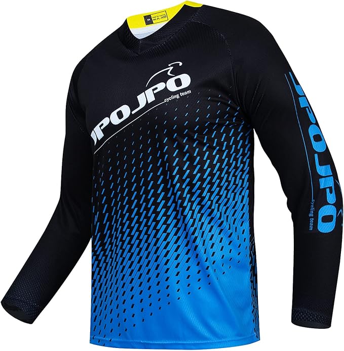 Boy Girl Cycling Jersey Kids Mountain Bike Motocross Long Sleeve Shirt Biking Tops 4-14 Years