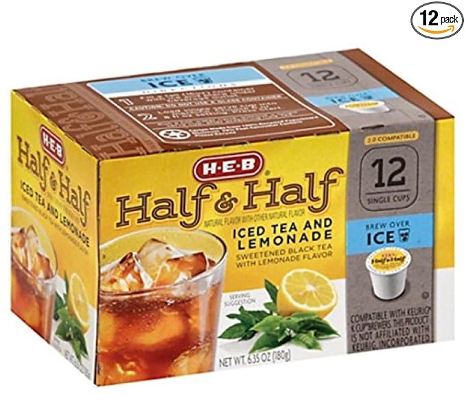 HEB Half & Half Ice Tea and Lemonade single cups