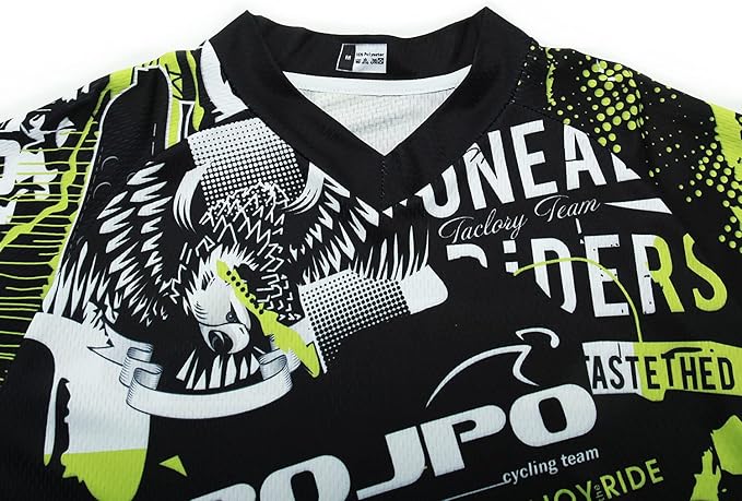 Youth Dirt Bike Jersey Kids Motocross Shirts for Boys Off Roading Long Sleeve Cycling Jerseys Childs Mountain Bicycle Shirt