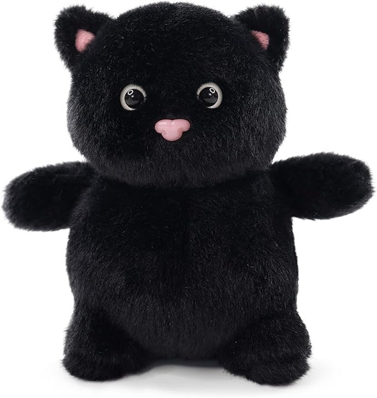 Sew Butiful 8" Black Cat Stuffed Animals Plush, Cute Plushie for Animal Themed Parties Teacher Student Award, Animal Toys for Baby, Boy, Girls, Great for Nursery, Room Decor, Bed
