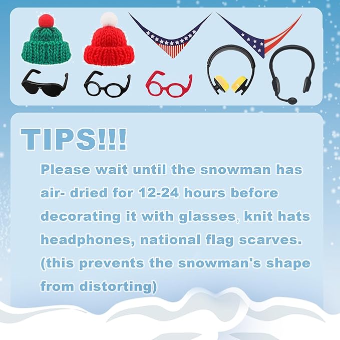 Christmas Snowman Crafts Sets，Build a Snowman Crafts Kit for Kids, Modeling Clay Christmas Snowman DIY Sets clay kit for kids, Christmas Stocking Stuffers for Kids, Christmas Crafts Xmas Gift