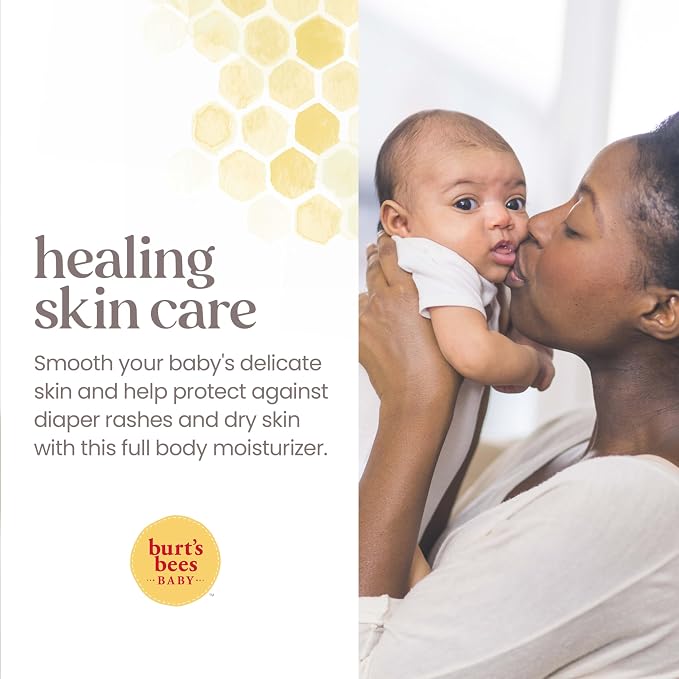 Burt's Bees Baby 100% Natural Origin Multipurpose Healing Ointment, Face & Body Baby Ointment – 7.5 Ounce Tub (Pack of 2)