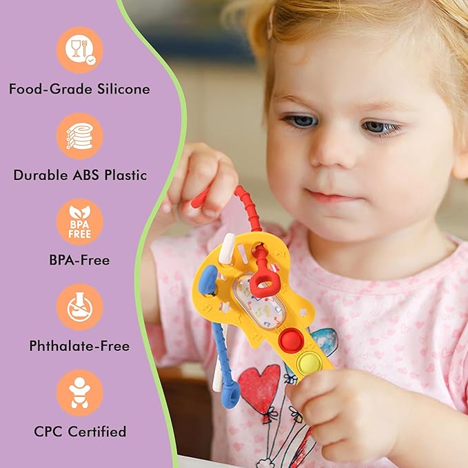 Fidget Sensory Toys for Kids with Autism Anxiety Stress - Quiet Fidgets for Classroom Preschool & Toddlers - Pop Squishy Calming Toys, Airplane Travel Must Haves, Holiday Birthday Gift Essentials EDC