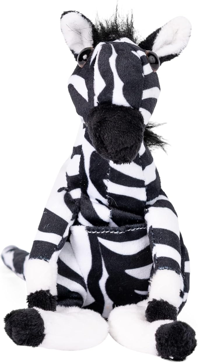 Randimals Randimini Collection Zebra Kangaroo Called Zangaroo. Floppy Plush Bean Filled Toy 6.5”, Soft & Huggable, Premium Quality Hybrid Animal Friend Encourages Adventure & Imagination