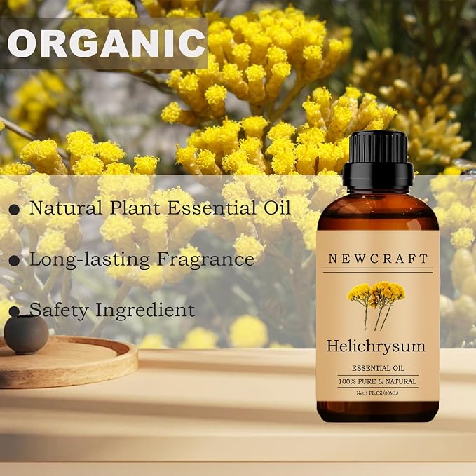 Helichrysum Essential Oils, 100% Pure and Natural Essential Oil for Aromatherapy Diffuser - Helichrysum/1 Fl Oz