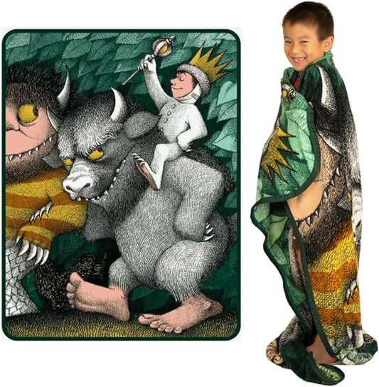 Where The Wild Things are Kids Bedding Super Soft Cozy Plush Throw, 46 in x 60 in, (Officially Licensed Product) By Franco