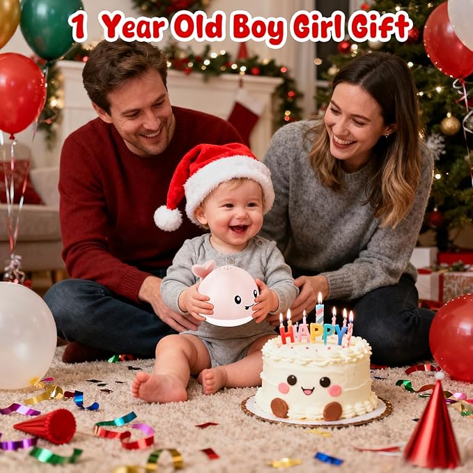 Baby Bath Toys for Kids Ages 1-3, Valentine Gifts for Baby 1 2 3 Year Boy Girl, Whale Bath Toy Sprinkler Light up Bath Toys for Babies 6-12 Months, Toddlers Bathtub Toys Newborn Baby Birthday Gifts