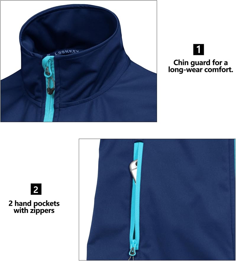 Little Donkey Andy Women's Lightweight Softshell Vest, Windproof Sleeveless Jacket for Running Hiking Travel