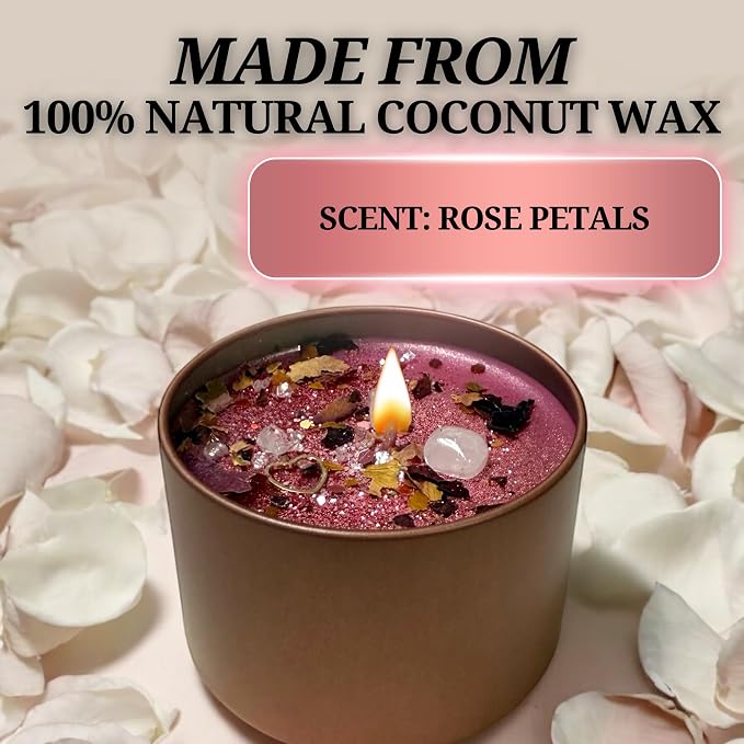 – Self Love Ritual Spell Candle | Spiritual Tool for Healing, Confidence & Manifestation | Hoodoo, Wiccan, Pagan, Conjure (16oz)