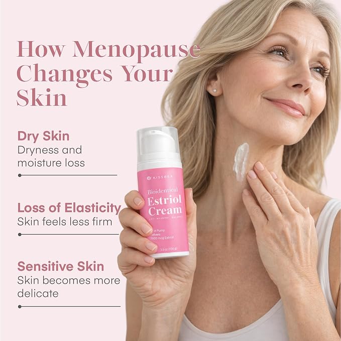 Bioidentical Estrogen Cream for Women with E3 - Menopause Skin Support Body Moisturizer with B5, Wild Yam, Vitamin C & CoQ10, 2 Pack Up to 200 Pumps Total