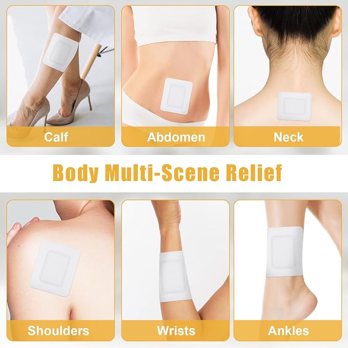 30pcs Castor Oil Pack Wrap for Feet, Skin Friendly Castor Oil Patches Pack Portable Foot Patches, Self-Adhesive Anti Leakage Sticker Disposable Kit, 4"X4.8"