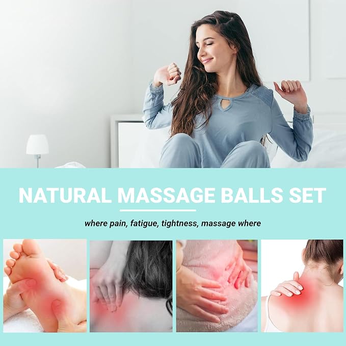Magnetic Hand Massage Ball - Spiky Acupuncture Balls for Adults and Kids - Gold 1 Pair for Pain, Pressure, and Stress Relief - Exercise Squeeze Balls
