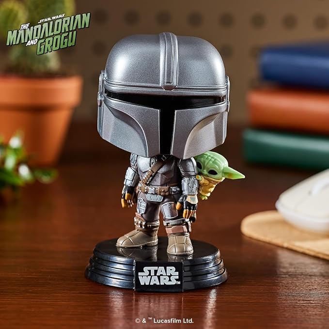 Funko Pop! Star Wars: Mandalorian & Grogu - The Mandalorian with Grogu - Collectable Vinyl Figure - Gift Idea - Official Merchandise - Toys for Kids & Adults - Star Wars Fans