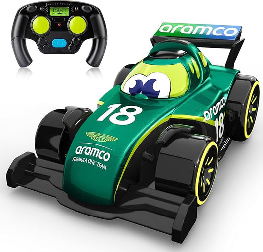 Aston Martin Aramco F1 Remote Control Race Car Toys for Ages 2-4 Formula 1 Collectible for Toddlers Fans Boys and Girls Gift Idea for Birthdays