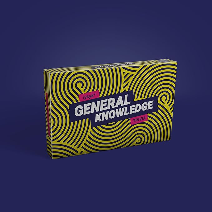 Bubblegum Stuff iykyk General Knowledge - Fun Quiz Game for All - Trivia Edition - 150 Cards - Perfect for Game Nights, Travel, and Parties - Great Gift - Unique and Exciting Take on Classic Quizzes
