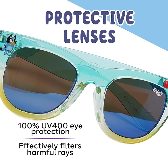 Bluey Toddler Sunglasses - Arkaid Bluey Cateye with Comfortable UV-Protective Bluey Sunglasses Toddler Size w/t Soft Case